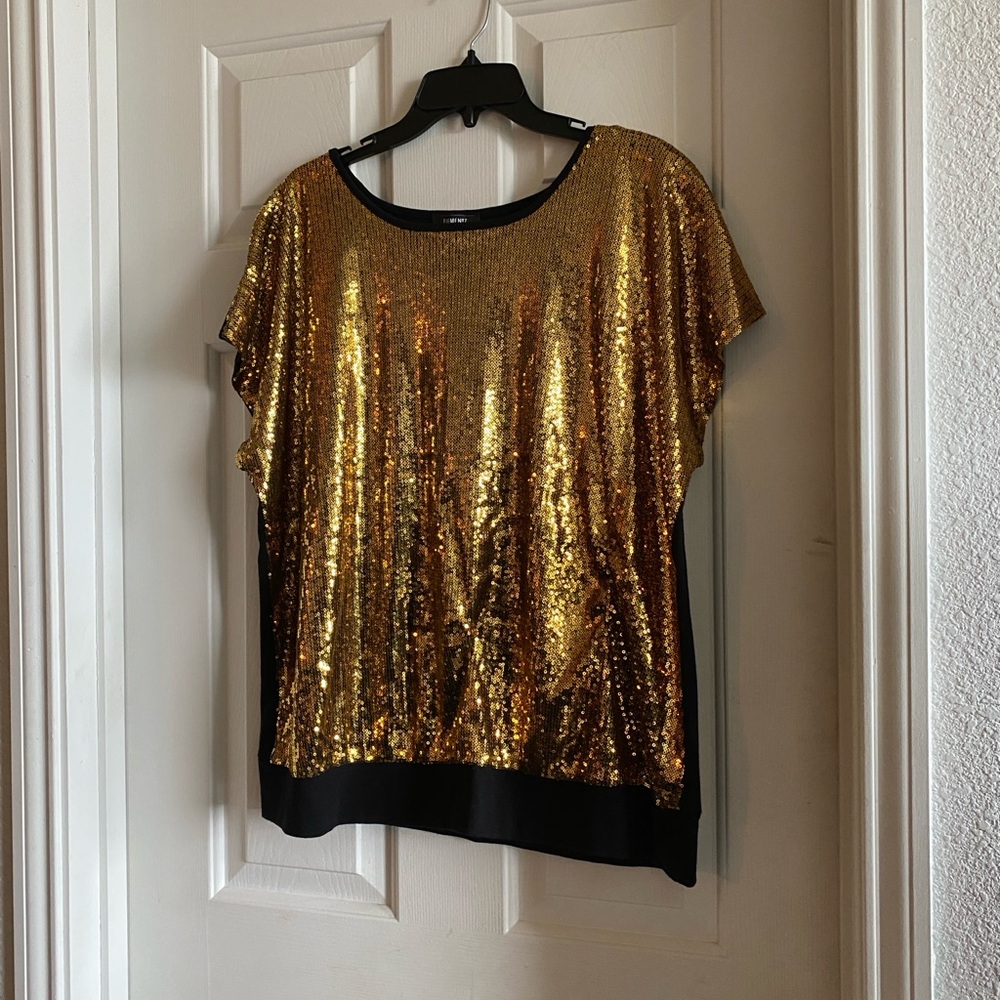 Gold Sequin Top